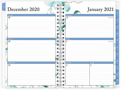 Blue Sky 2021 Weekly & Monthly Planner, Frosted Flexible Cover, Twin-Wire Binding, 5" x 8", Lindley (101579-21) - Image 3